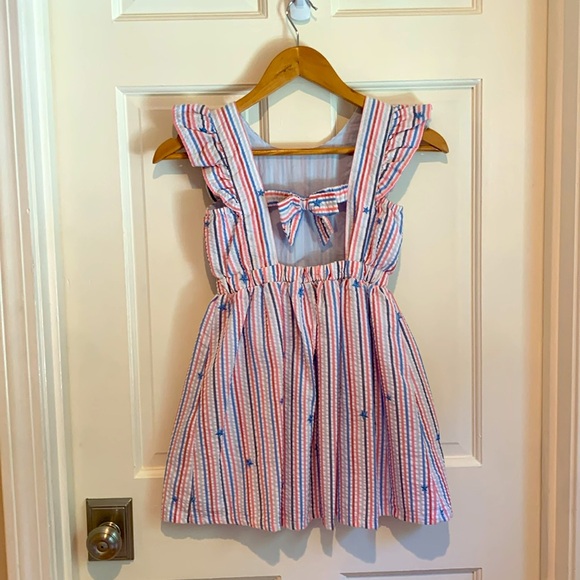 Girls striped dress size 6/6x S - Picture 3 of 5